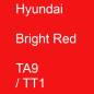 Preview: Hyundai, Bright Red, TA9 / TT1.